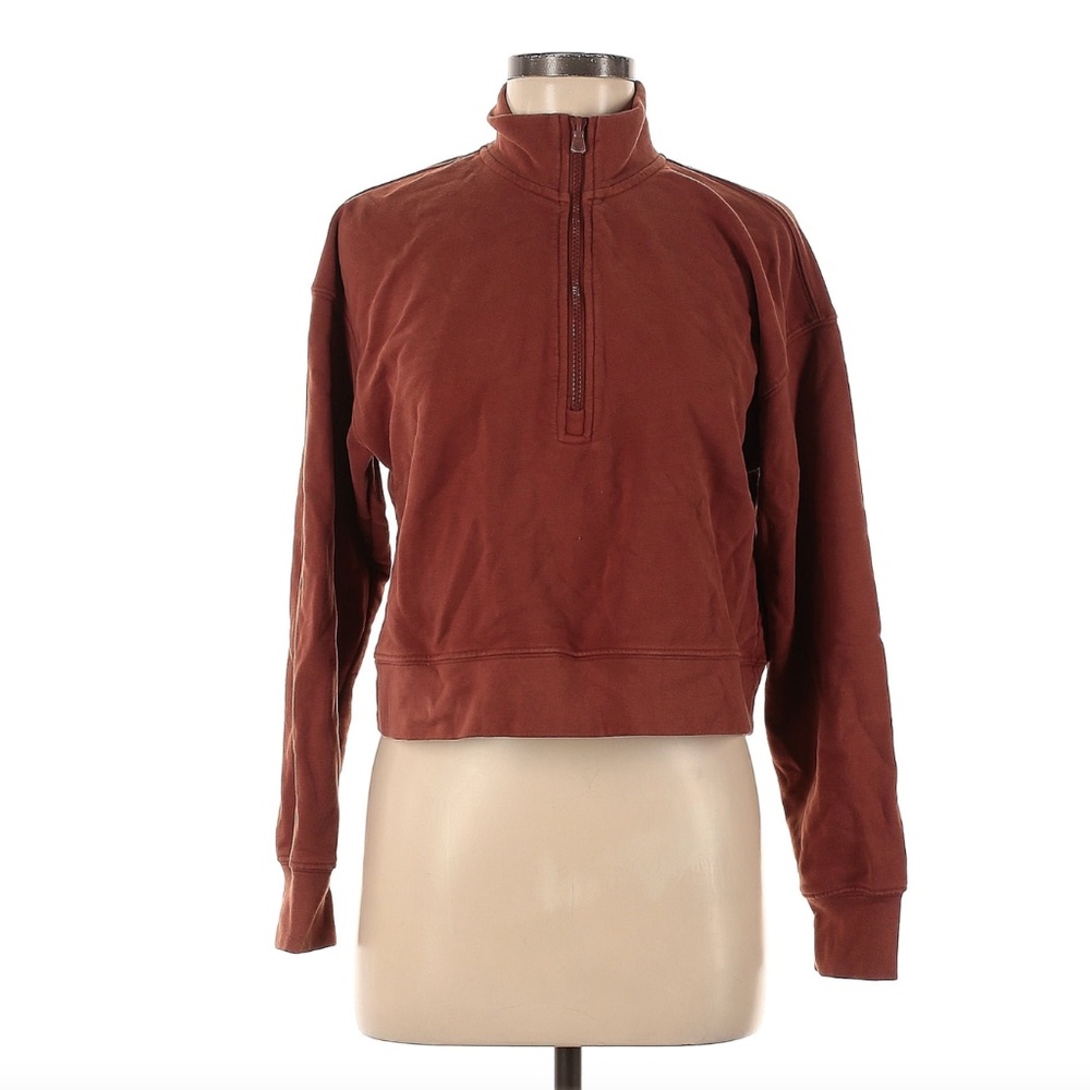 Fabletics half zip sweater, maroon XS
